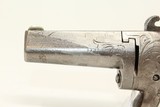 SCARCE Antique NATIONAL ARMS NO. 2 .41 RF Deringer Nicely Engraved Silver Frame Pre-Colt Pistol - 3 of 13