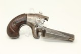 SCARCE Antique NATIONAL ARMS NO. 2 .41 RF Deringer Nicely Engraved Silver Frame Pre-Colt Pistol - 10 of 13