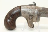 SCARCE Antique NATIONAL ARMS NO. 2 .41 RF Deringer Nicely Engraved Silver Frame Pre-Colt Pistol - 12 of 13