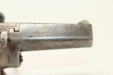 SCARCE Antique NATIONAL ARMS NO. 2 .41 RF Deringer Nicely Engraved Silver Frame Pre-Colt Pistol - 13 of 13