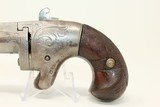 SCARCE Antique NATIONAL ARMS NO. 2 .41 RF Deringer Nicely Engraved Silver Frame Pre-Colt Pistol - 2 of 13