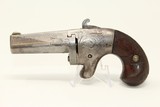 SCARCE Antique NATIONAL ARMS NO. 2 .41 RF Deringer Nicely Engraved Silver Frame Pre-Colt Pistol - 1 of 13