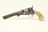 SCRIMSHAW IVORY Colt 1849 Belonged to SEA CAPTAIN - 7 of 25