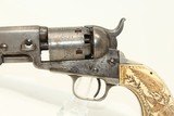 SCRIMSHAW IVORY Colt 1849 Belonged to SEA CAPTAIN - 9 of 25