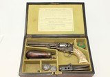 SCRIMSHAW IVORY Colt 1849 Belonged to SEA CAPTAIN - 4 of 25