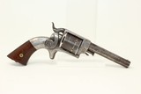 SCARCE HOLSTERED Civil War Ethan Allen Revolver
.32 Caliber Revolver with ORIGINAL Leather HOLSTER! - 3 of 18