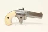 FACTORY ENGRAVED Antique COLT Deringer w IVORY With a LOOP HOLSTER & IVORY GRIPS! - 15 of 17