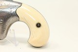 FACTORY ENGRAVED Antique COLT Deringer w IVORY With a LOOP HOLSTER & IVORY GRIPS! - 4 of 17