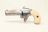 FACTORY ENGRAVED Antique COLT Deringer w IVORY With a LOOP HOLSTER & IVORY GRIPS! - 3 of 17