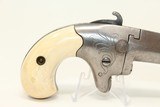 FACTORY ENGRAVED Antique COLT Deringer w IVORY With a LOOP HOLSTER & IVORY GRIPS! - 16 of 17