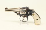 Excellent SMITH & WESSON 32 LEMONSQUEEZER Revolver Antique 1st Model Hammerless Revolver with HOLSTER! - 4 of 19