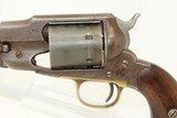 PERIOD 44 HENRY Conversion REMINGTON Army Revolver With Hand-Tooled Holster & Cartridge Belt! - 5 of 21