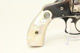 Very Fine SMITH & WESSON 38 Revolver w HOLSTER! Nickel & Pearl Antique S&W Circa 1884 - 18 of 20