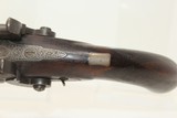 ENGRAVED British DOUBLE BARREL Pistol by TATHAMMade Circa 1850 at Charing Cross, London! - 7 of 16