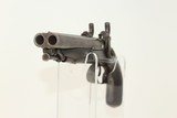 ENGRAVED British DOUBLE BARREL Pistol by TATHAMMade Circa 1850 at Charing Cross, London! - 1 of 16