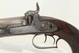 ENGRAVED British DOUBLE BARREL Pistol by TATHAMMade Circa 1850 at Charing Cross, London! - 4 of 16