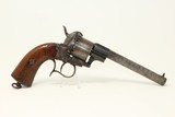 BELGIAN Antique LEFAUCHEUX Pinfire M1854 Revolver Like Those Purchased by the South During the American Civil War - 1 of 15