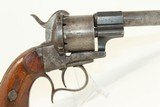 BELGIAN Antique LEFAUCHEUX Pinfire M1854 Revolver Like Those Purchased by the South During the American Civil War - 3 of 15