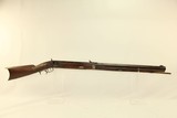 17 POUNDER Antique KENTUCKY Style PLAINS RIFLE Large Bore, Heavy Barreled Rifle Circa 1840s! - 2 of 21
