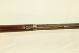17 POUNDER Antique KENTUCKY Style PLAINS RIFLE Large Bore, Heavy Barreled Rifle Circa 1840s! - 11 of 21
