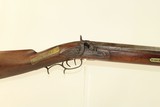 17 POUNDER Antique KENTUCKY Style PLAINS RIFLE Large Bore, Heavy Barreled Rifle Circa 1840s! - 1 of 21