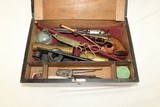 PERIOD WRITING DESK w Antique COLT 1849 Revolver 1853 Made Revolver Inside Portable Lap Desk w DOCS! - 2 of 25