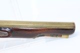 BRASS Antique WILKINSON Percussion Belt PISTOL Circa 1815 Flintlock Updated to Percussion - 4 of 12