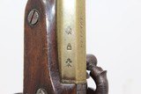 BRASS Antique WILKINSON Percussion Belt PISTOL Circa 1815 Flintlock Updated to Percussion - 8 of 12