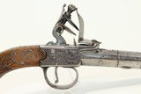 REVOLUTIONARY WAR Period British Ketland Pistol Ornate Queen Anne Flintlock Pistol c 1760 - 16 of 17
