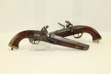 CASED Brace of DUTCH Sea Service FLINTLOCK Pistols .67 Caliber Naval Pistols Made Circa 1830s in Liege - 3 of 25