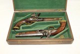 CASED Brace of DUTCH Sea Service FLINTLOCK Pistols .67 Caliber Naval Pistols Made Circa 1830s in Liege - 2 of 25