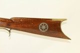 Antique American LONG RIFLE with N. ASHMORE Lock FULL STOCK Long Rifle with Interesting Décor - 18 of 20