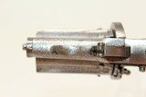 BRITISH Proofed Antique FOLDING Trigger PEPPERBOX c1880 Mariette Brevet European Pocket Pistol! - 6 of 12