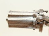 BRITISH Proofed Antique FOLDING Trigger PEPPERBOX c1880 Mariette Brevet European Pocket Pistol! - 9 of 12