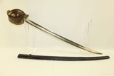 CIVIL WAR Antique U.S. Ames M1860 NAVY Cutlass Dated 1862 With LEATHER SCABBARD - 1 of 14