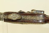 Large ORNATE Flintlock Pistol MEDITERRANEAN Pirate Extensively Ornate Late-18th Century Pistol - 9 of 22