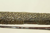 Large ORNATE Flintlock Pistol MEDITERRANEAN Pirate Extensively Ornate Late-18th Century Pistol - 6 of 22