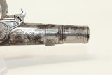 ISRAEL SEGALAS Antique Queen Anne FLINTLOCK Pistol Engraved All Metal Breech Loading Pistol - 15 of 15