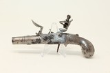 ISRAEL SEGALAS Antique Queen Anne FLINTLOCK Pistol Engraved All Metal Breech Loading Pistol - 1 of 15