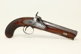 Engraved ENGLISH Antique Belt PISTOL by MABER Mid-19th Century Self Defense Gun .59 Caliber - 1 of 17