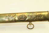 Early 19th Century SCREAMING EAGLE Pommel SWORD American With Brass Hilt, Bone Grip & Brass Sheath - 16 of 17
