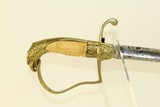 Early 19th Century SCREAMING EAGLE Pommel SWORD American With Brass Hilt, Bone Grip & Brass Sheath - 12 of 17
