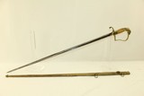 Early 19th Century SCREAMING EAGLE Pommel SWORD American With Brass Hilt, Bone Grip & Brass Sheath - 1 of 17