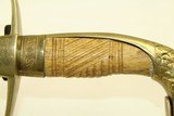 Early 19th Century SCREAMING EAGLE Pommel SWORD American With Brass Hilt, Bone Grip & Brass Sheath - 5 of 17
