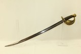 CIVIL WAR Antique U.S. AMES M1860 NAVY Cutlass Dated 1862 With LEATHER SCABBARD - 9 of 12