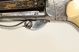 DOG & RABBIT CHASE Gold Engrave PEPPERBOX Revolver 1870s Pinfire by Orbea Hermanos in Spain - 5 of 15