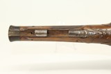 Antique ENGRAVED, CARVED European FLINTLOCK Pistol Early 19th Century Self Defense Weapon - 11 of 15