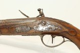 Antique ENGRAVED, CARVED European FLINTLOCK Pistol Early 19th Century Self Defense Weapon - 14 of 15