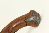 Antique ENGRAVED, CARVED European FLINTLOCK Pistol Early 19th Century Self Defense Weapon - 13 of 15