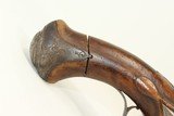 Antique ENGRAVED, CARVED European FLINTLOCK Pistol Early 19th Century Self Defense Weapon - 2 of 15